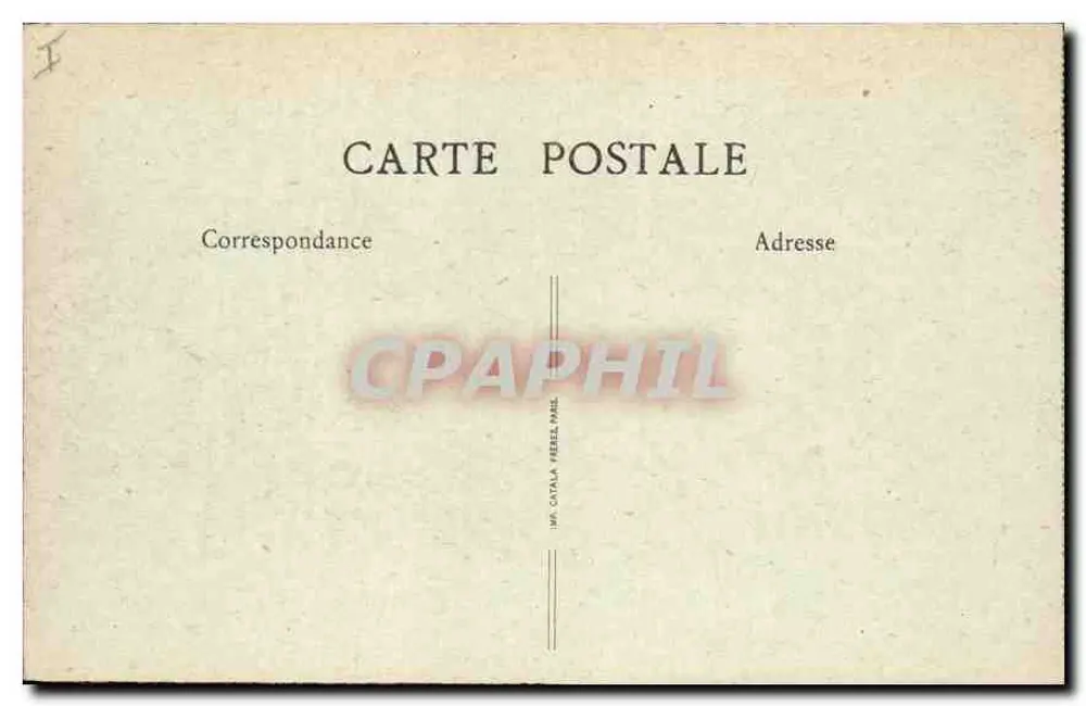 Chamonix — Allgemeine Ansicht und der Brévent (2525 m) — Verlag: Impr. Catala Frères, Paris - Rückseite