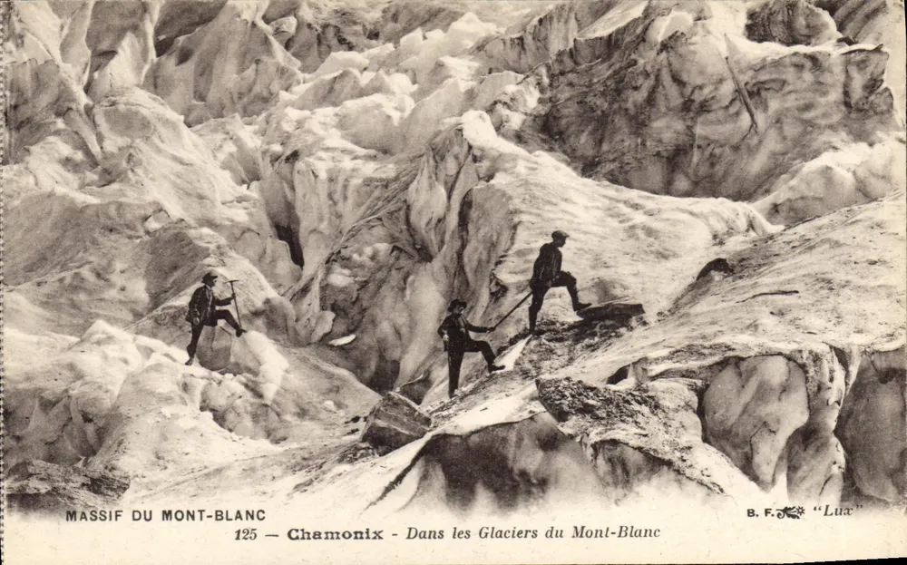 Chamonix — In den Gletschern des Mont-Blanc — B.F. « Luc » - Vorderseite