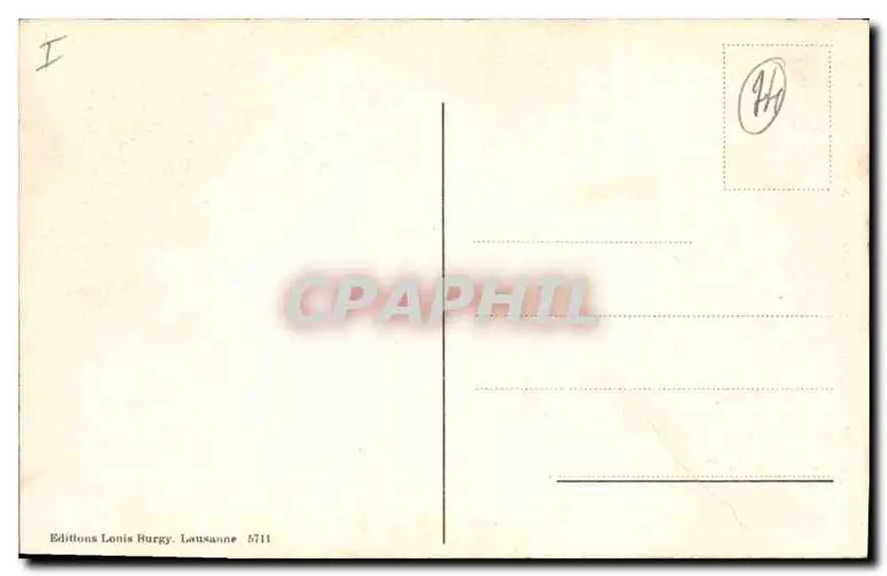 Chamonix - A Mar de Gelo — Editor: Editions Lonis Burgy, Lausanne, n° 5711 - Verso