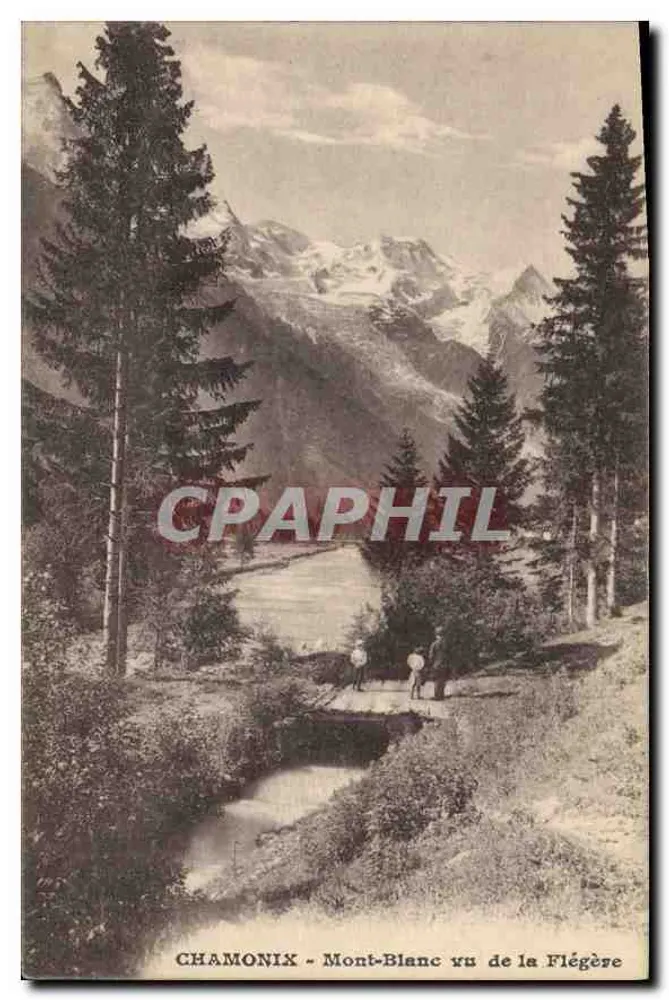 Chamonix - Mont-Blanc von der Flégère gesehen — G. Tairraz, phot.-edit., Chamonix-Mont-Blanc - Vorderseite