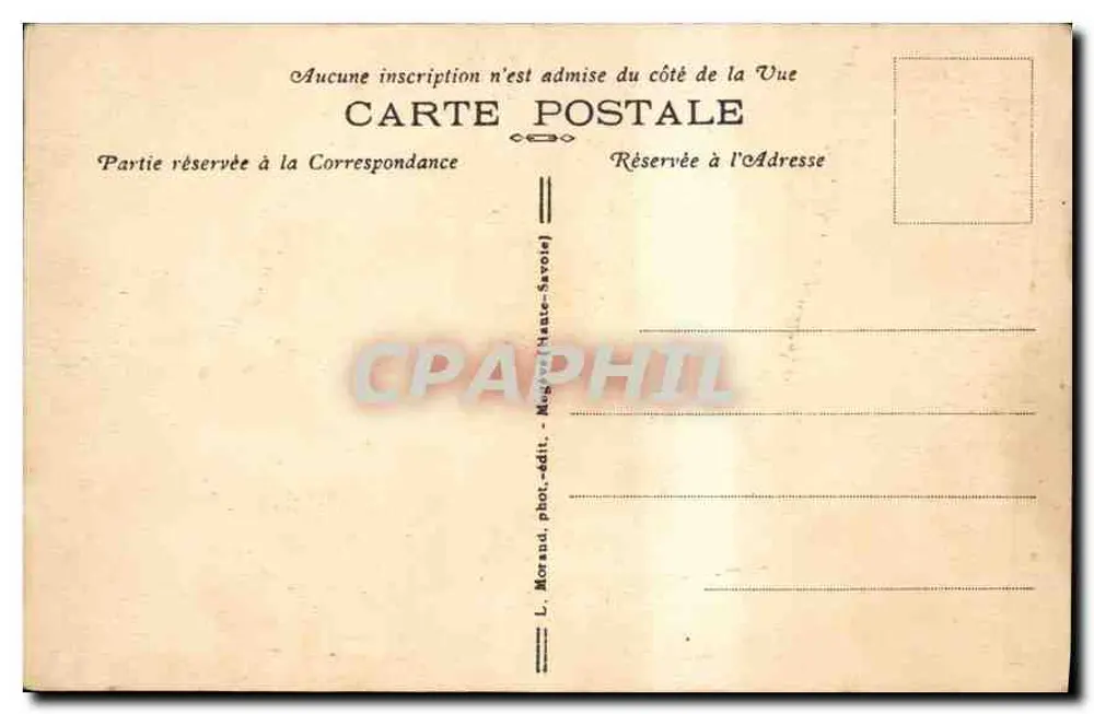 Combloux und die Mont-Blanc-Kette — Haute-Savoie — Nr. 115 — L. Morand, phot.-verlag - Rückseite