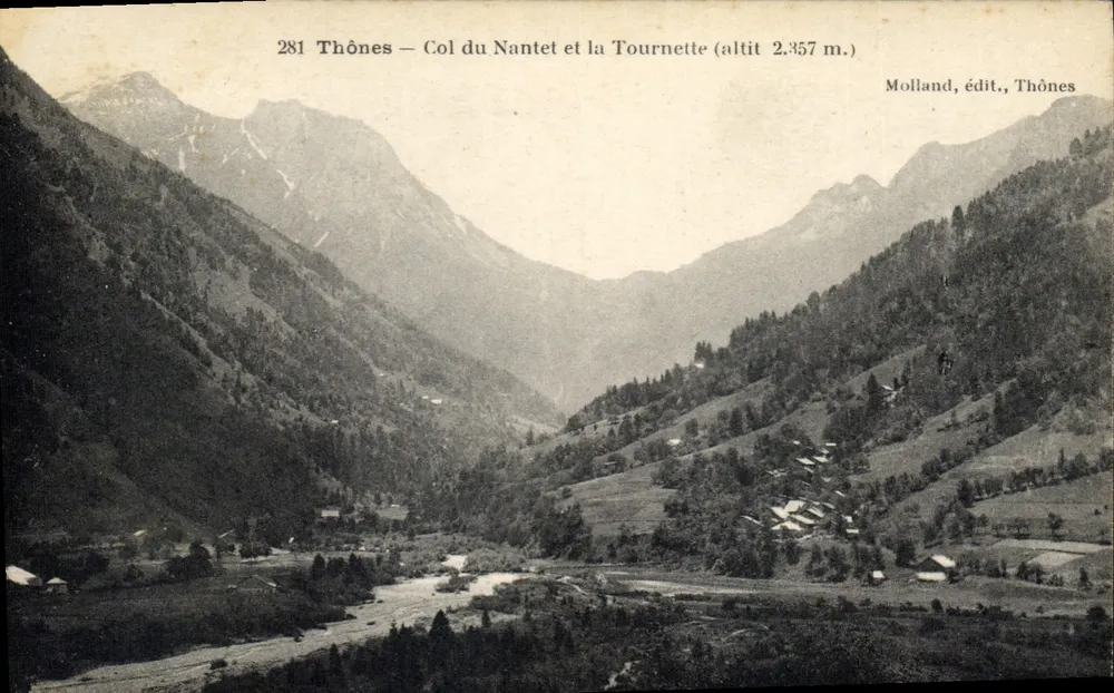 Thônes — Col du Nantet und die Tournette (Höhe 2.357 m.) — Molland, Verlag, Thônes - Vorderseite