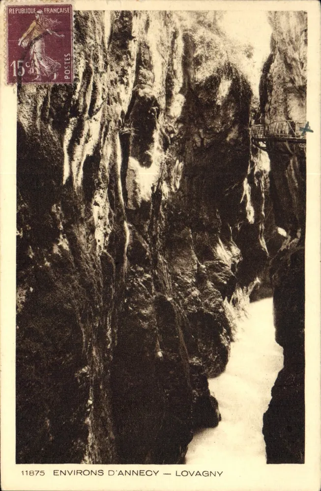 Arredores de Annecy — Lovagny — editor Braun & Cie, n° 11875 - Frente