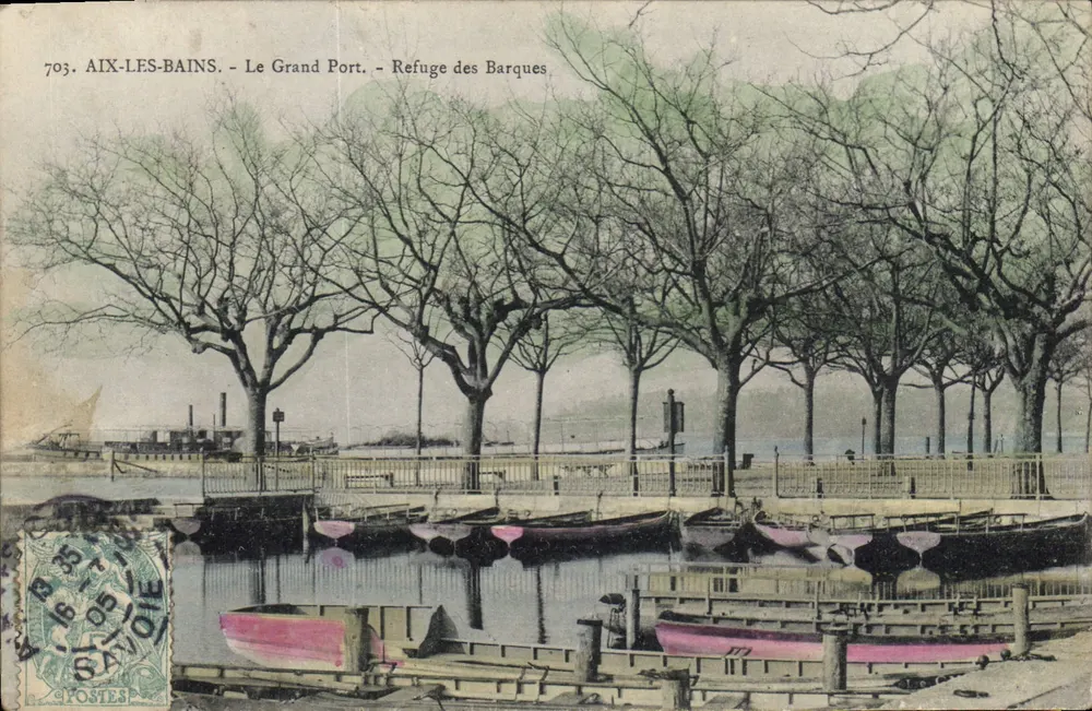 AIX-LES-BAINS - Der Große Hafen - Bootshaus - Vorderseite