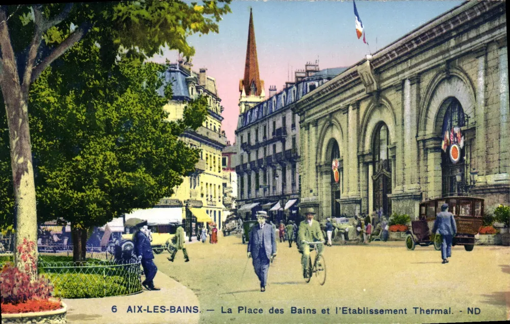 Aix-les-Bains — Place des Bains und das Thermalbad — ND - Vorderseite