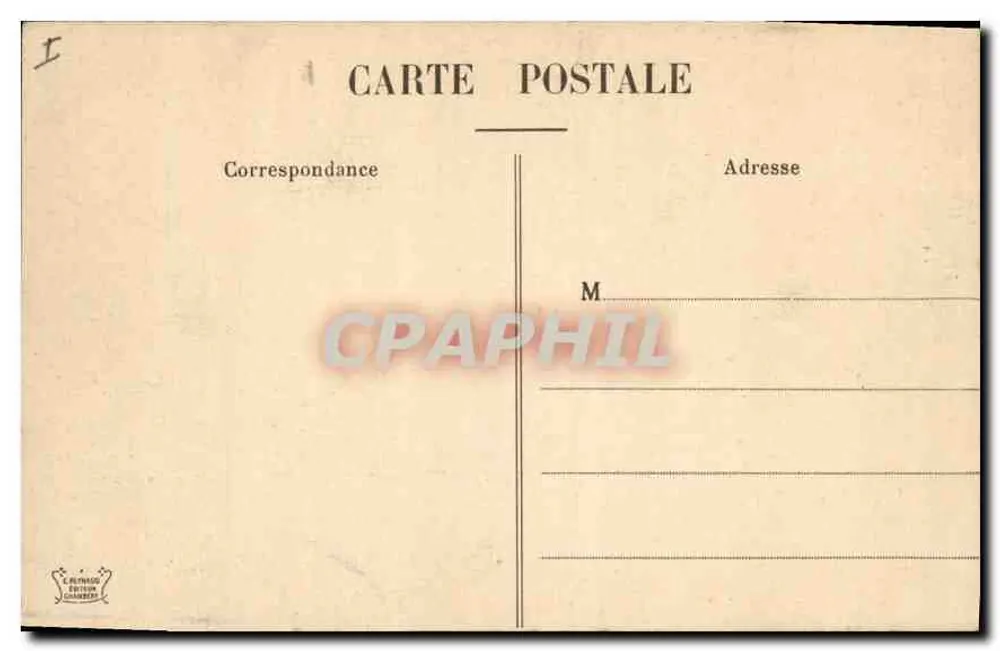Aix-les-Bains — A nova igreja — Editor C. Béthune & Cie, n° 773 - Verso