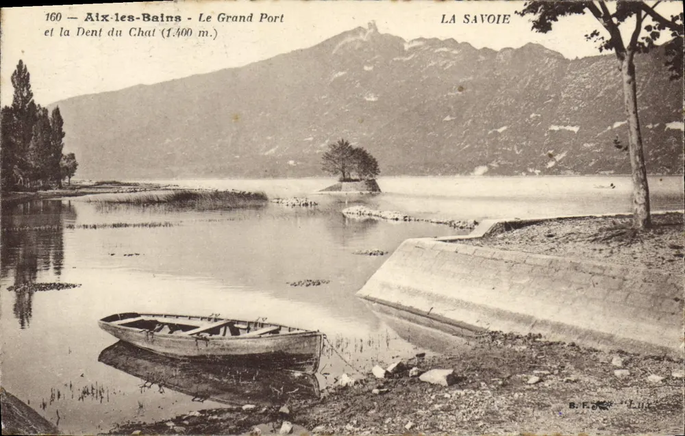 Aix-les-Bains - Der Grand Port und die Dent du Chat (1400 m.) — SAINT-ETIENNE — Serie 160 — B. F. Luc - Vorderseite