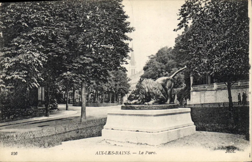 AIX-LES-BAINS — O Parque. — Jhot. - Frente