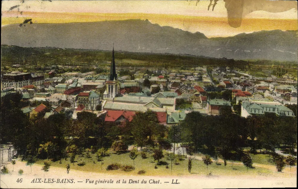 Aix-les-Bains — allgemeiner Blick und die Dent du Chat — LL. n°46 - Vorderseite