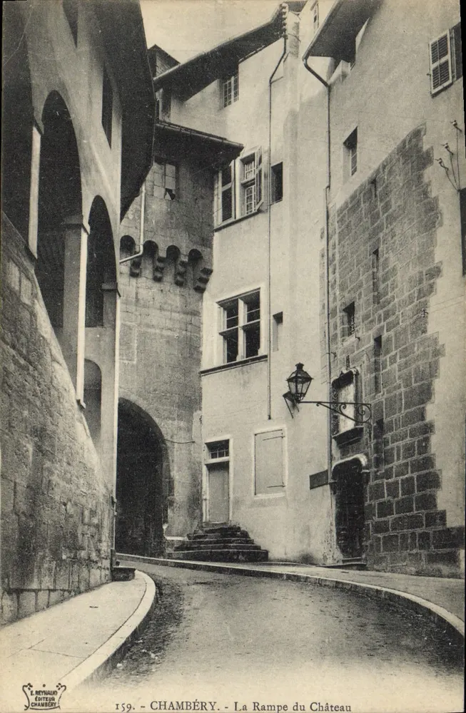 Chambéry — A Rampa do Castelo — E. Reynauld Editor, Chambéry, n° 159 - Frente