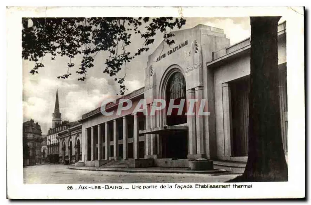 Aix-les-Bains — Teil der Fassade des Kurhauses — L. Blanc, Ed. Montmélian - Vorderseite