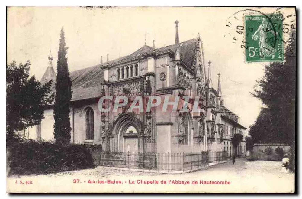 Aix-les-Bains - Die Kapelle der Abtei Hautecombe — J. S., Verlag Nr. 37 - Vorderseite