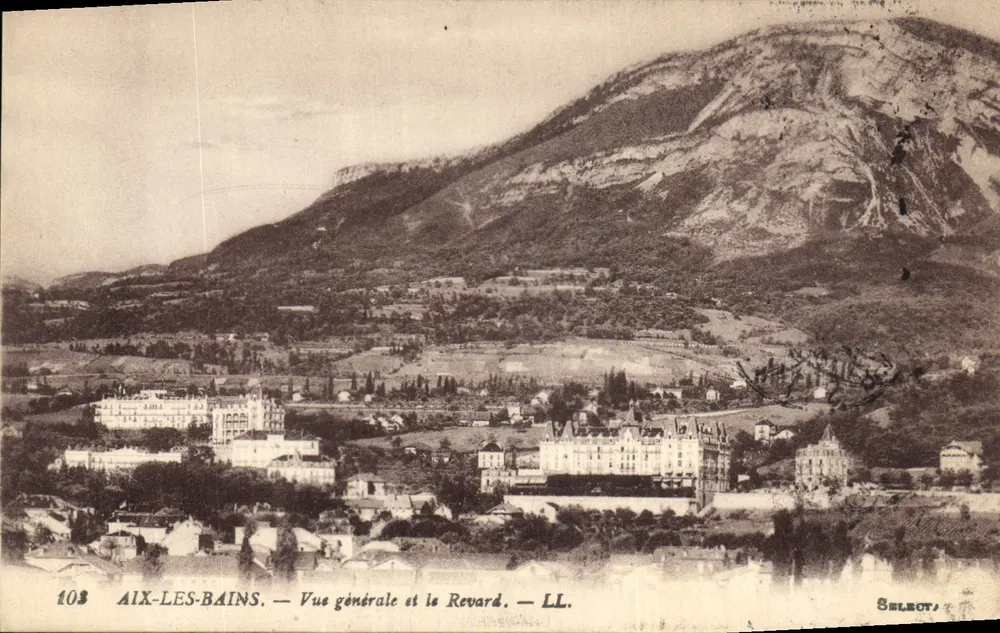 Aix-les-Bains — Vue générale et le Revard — LL. — Select - Frente