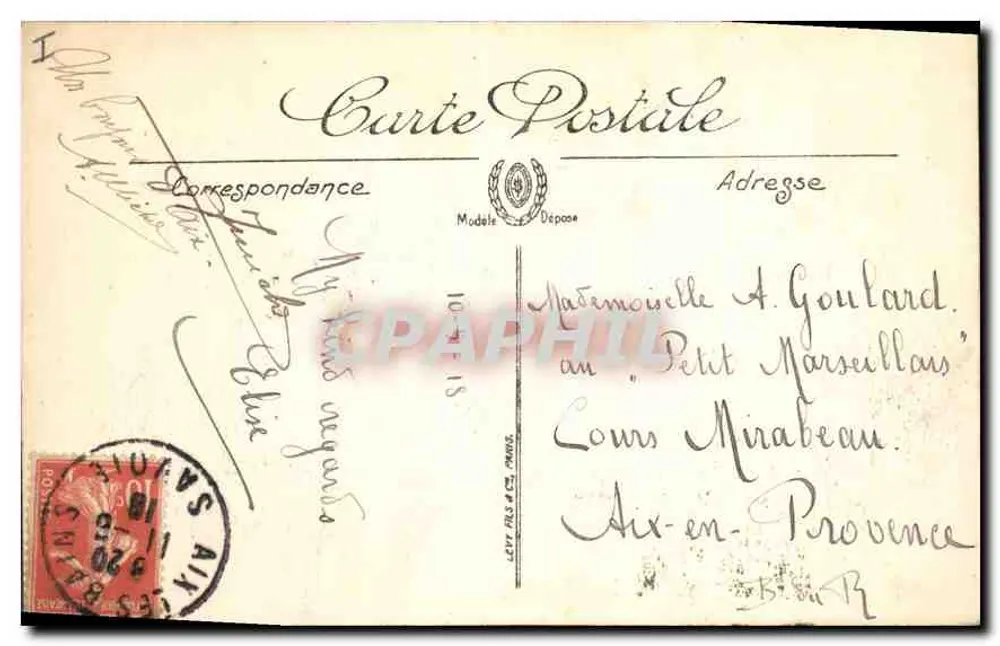 Aix-les-Bains — Vue générale et le Revard — LL. — Select - Verso