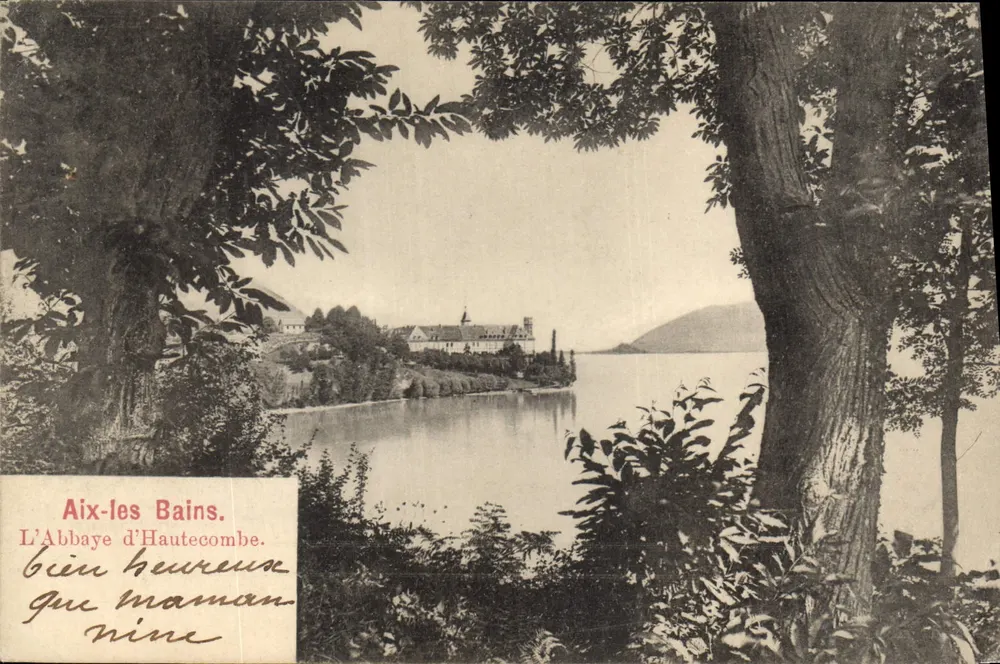 Aix-les-Bains — A Abadia de Hautecombe — editor desconhecido, número de série não visível - Frente