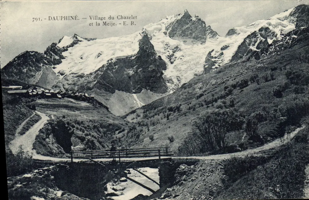 Dorf Chazelet — Mont Blanc und die Meije — E.R. — n°791 - Vorderseite