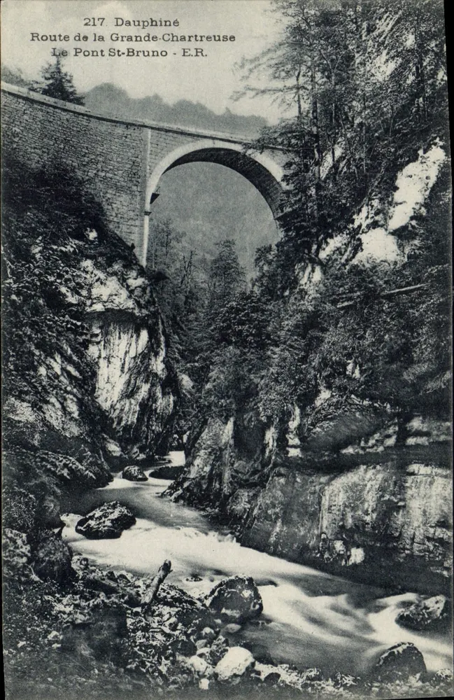 Brücke Saint-Bruno — Dauphiné — E.R. (Éditions Réunies) - Vorderseite