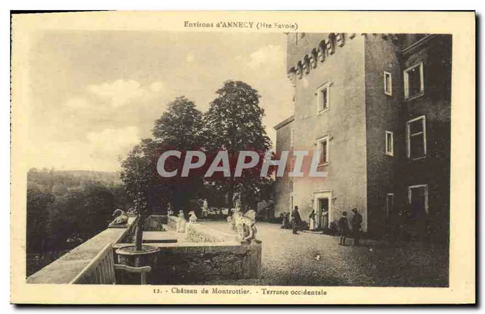 Schloss Montrottier - Westliche Terrasse — Umgebung von Annecy (Haute-Savoie) — L. Fauriez, Verleger - Vorderseite