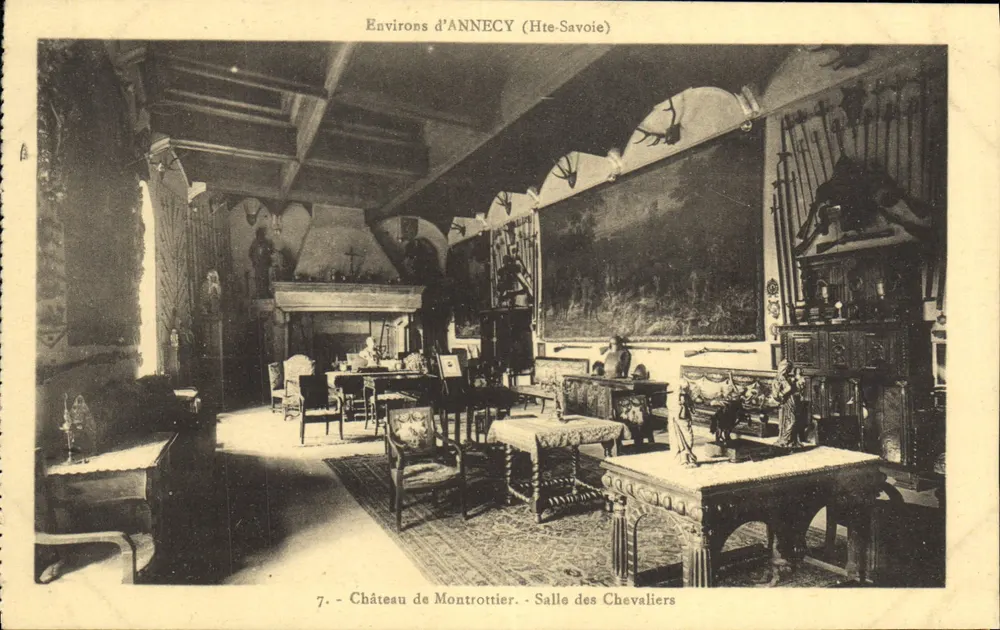 Château de Montrottier - Saal der Ritter — Umgebung von Annecy (Hte-Savoie) — L. Fournaz, Verleger - Vorderseite