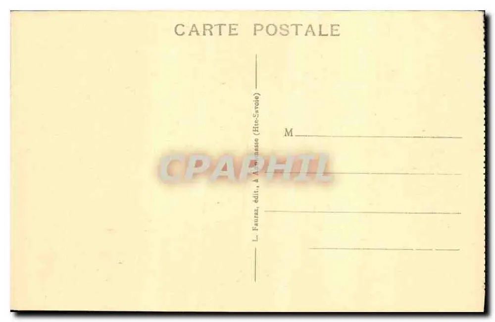 Château de Montrottier — Haupteingang — L. Faurraz, Verlag, Annecy (Haute-Savoie) - Rückseite