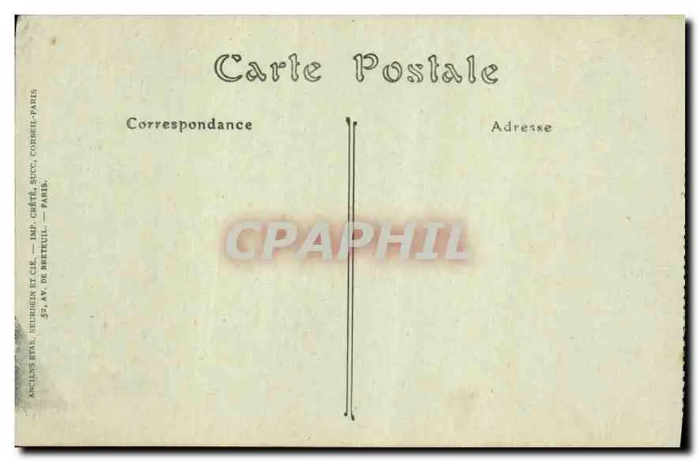 Versailles — Parque do Petit-Trianon. A Fazenda — Petit-Trianon park. Farm house. - Verso