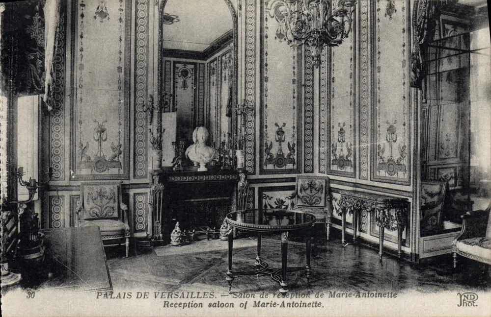 Schloss Versailles — Empfangszimmer Marie-Antoinettes — NDH ot. - Vorderseite