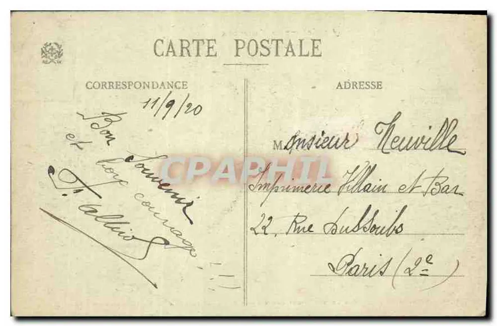 No Col da Chipotte — (Vosges) — Ad. Weick, Saint-Dié - N° 13293 - Verso