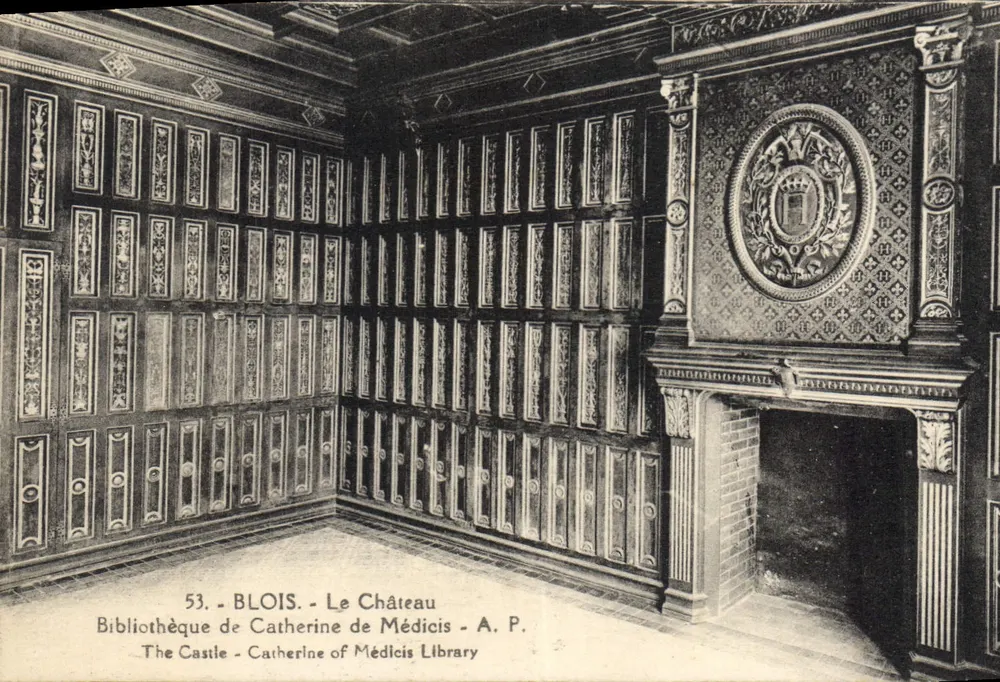 BLOIS - Das Schloss - Bibliothek von Catherine de Médicis - A. P. - Vorderseite