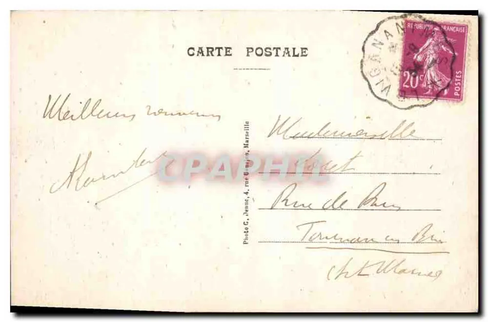 Ausgang der unterirdischen Fluss — Massif du Mont-Aigoual — Grand Hôtel de l'Aigoual — Verlag Gh. Eckhardt - Rückseite