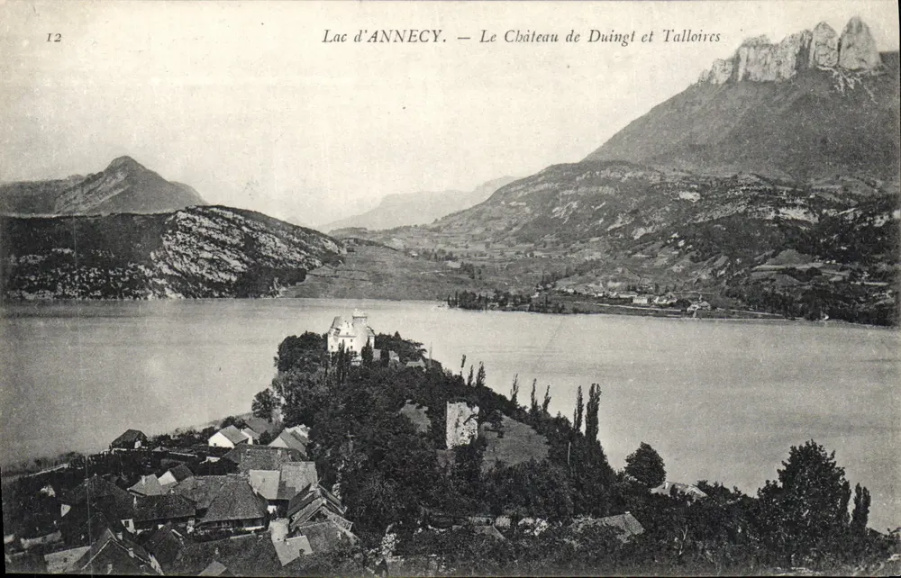 See Annecy — Schloss Duingt und Talloires — unbekannter Verleger, Nr. 12 - Vorderseite