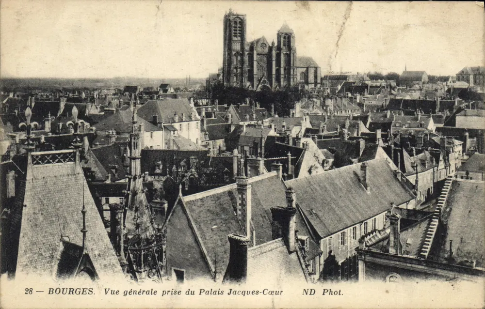 Bourges — Allgemeiner Blick vom Palast Jacques-Cœur — ND Fotografie n°28 - Vorderseite