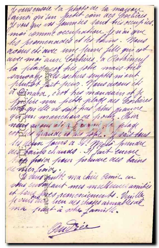 Saint-Servan — Emerald Coast, Ein anderer Teil der Corbières — Sammlung German, T. Querin, succ. Strigold - Rückseite