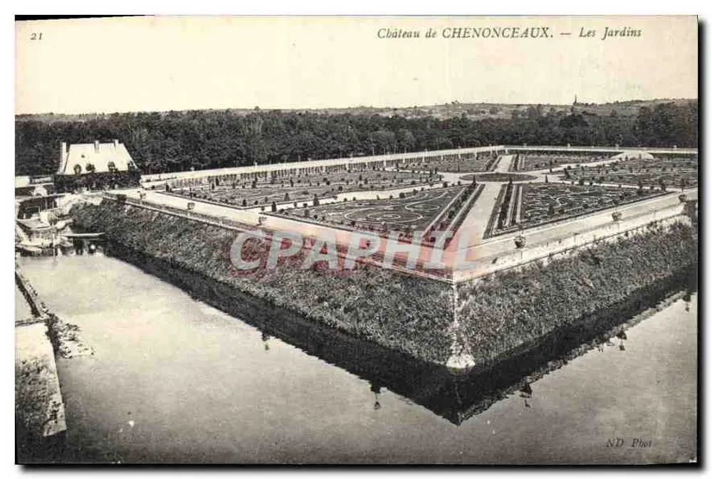 Kasteel van CHENONCEAUX — De Tuinen — ND Phot - Voorkant