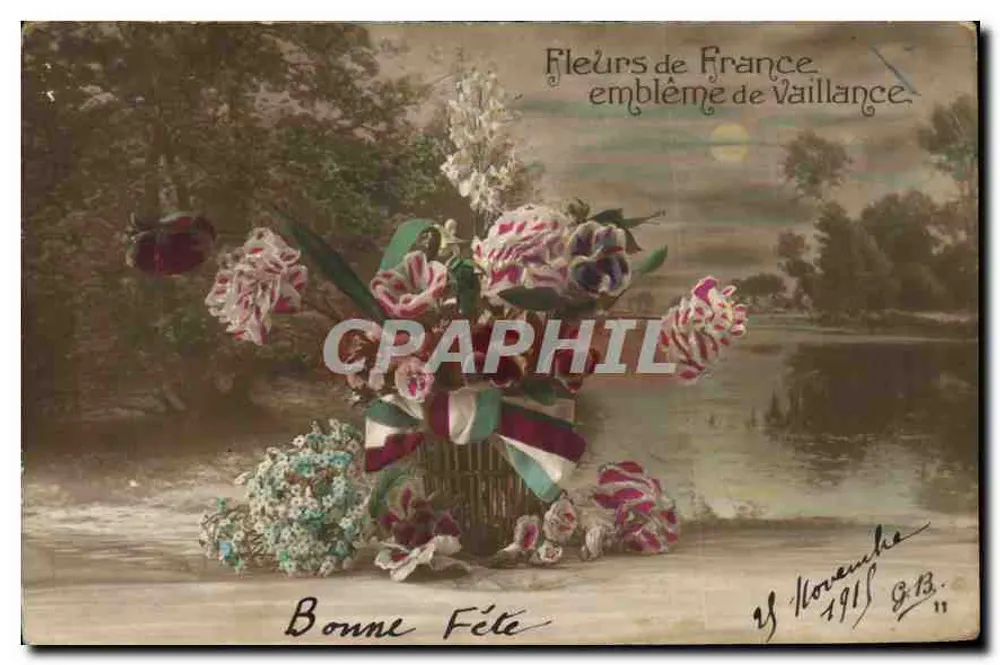 Flores da França — emblema de Valentia — Y. Novanche, n°13 - Frente