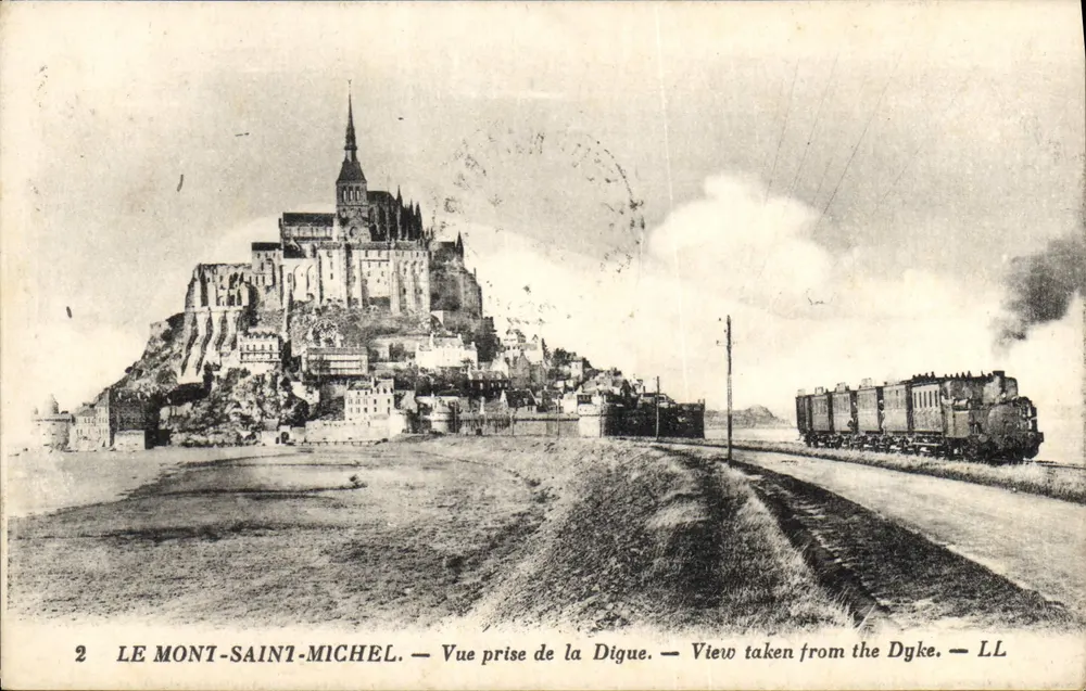 Mont Saint-Michel — Ansicht von der Digue — LL - Vorderseite