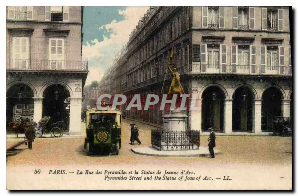 Paris — Rue des Pyramides und die Statue von Jeanne d'Arc — LL. — n°56 - Vorderseite