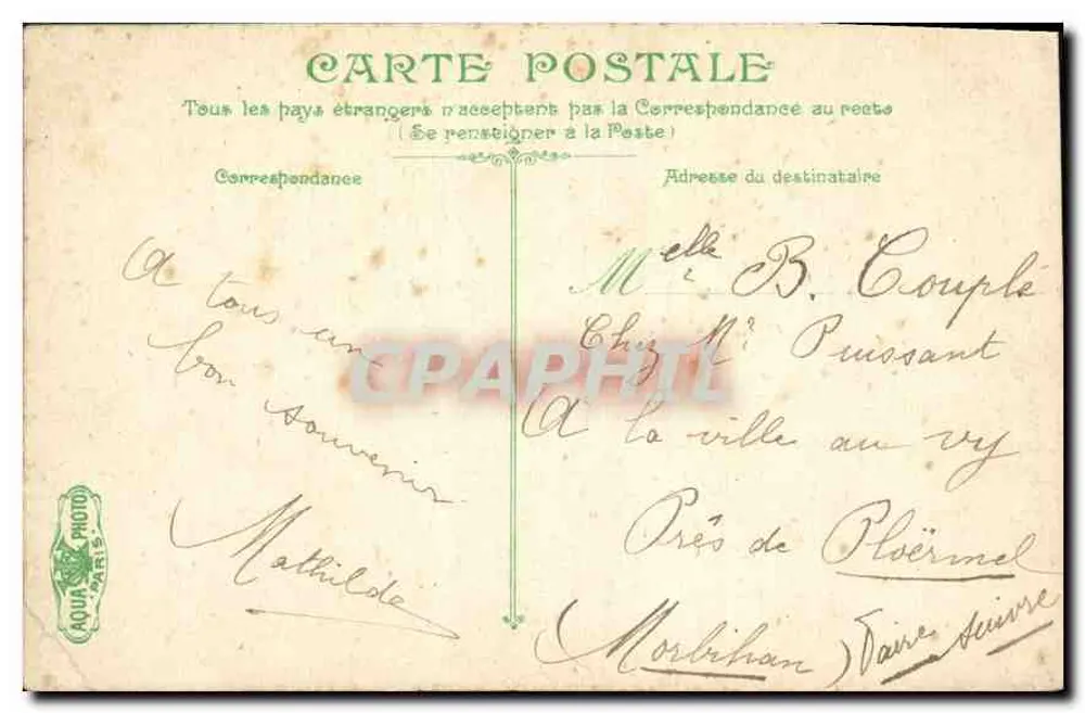 Park Monceau — Pod cieniem drzew — L.V. & Cie - Rewers