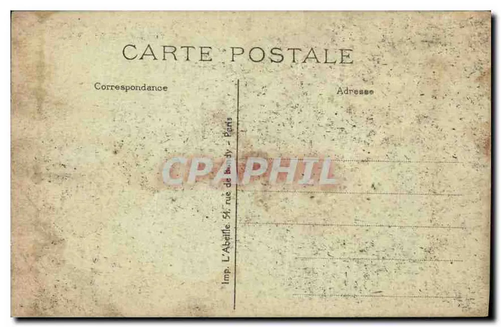 Paris — As Festas da Vitória — 14 de Julho de 1919 — Desfile na Praça da Concórdia - Verso