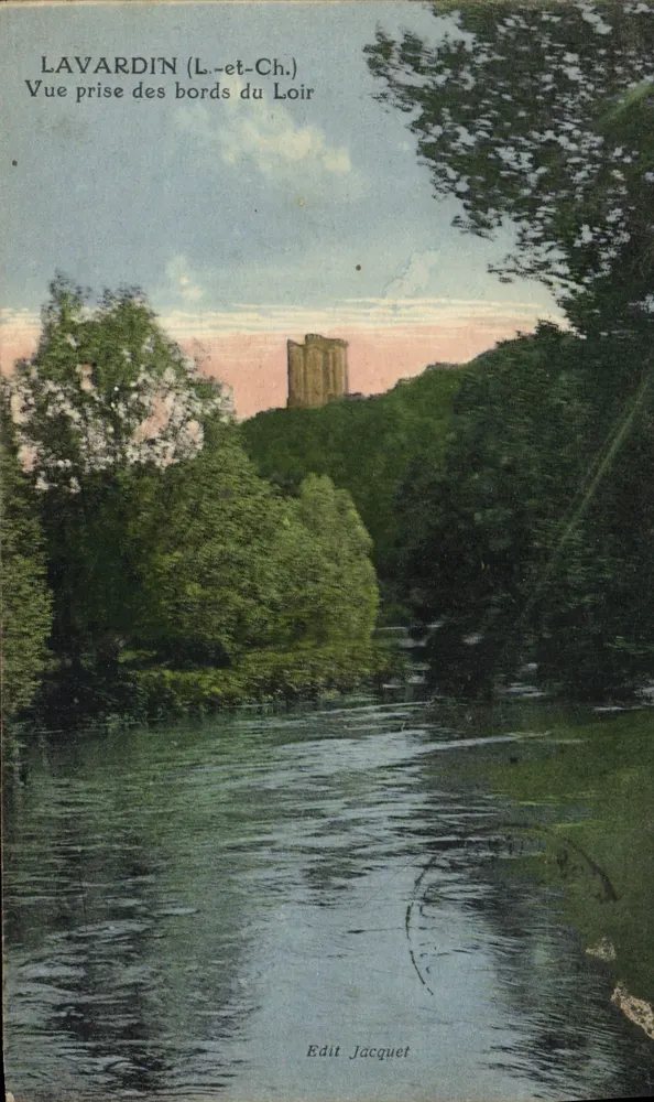 Lavardin (Loir-et-Cher) — Ansicht von den Ufern des Loir — Edit Jacquet - Vorderseite