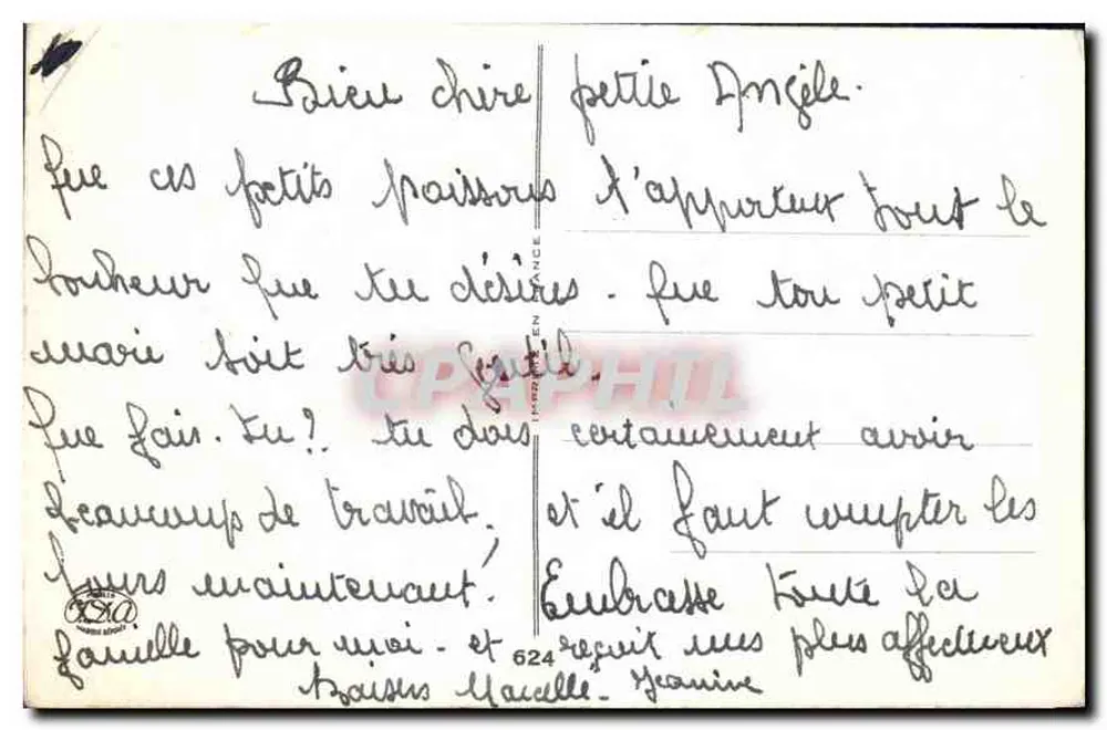 Fische — 1. April — Verlag nicht sichtbar - Rückseite