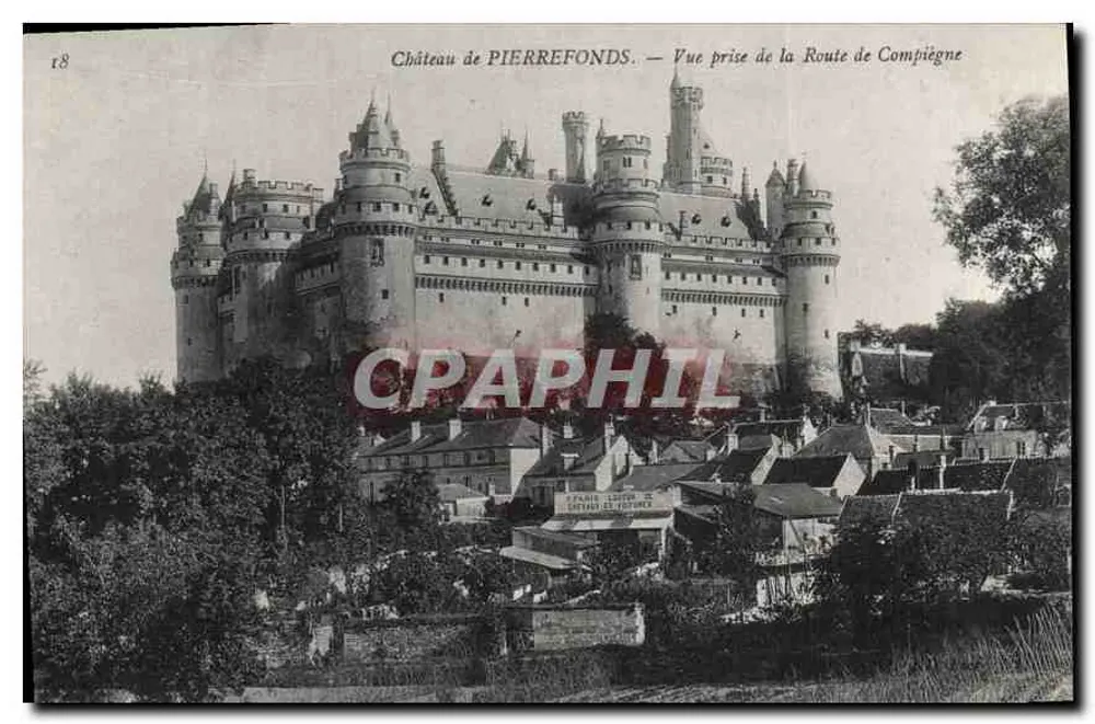 Château de PIERREFONDS — Ansicht vom Route de Compiègne — Verleger: Postverleger - Vorderseite