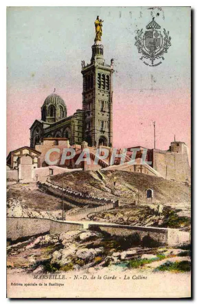 Marselha - N.-D. de la Garde - A Colina — Edição especial da Basílica - Frente