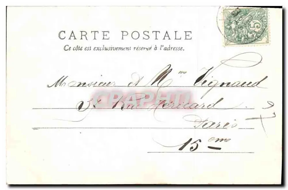 As Margens do Cosson em CHAMBORD — Paisagem do Centro — 85 — Lembrete de H. PUILLEZ - Verso