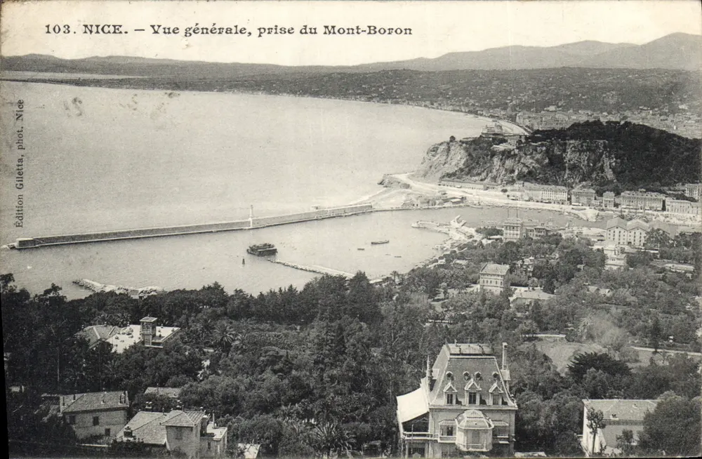 Nice — Vista geral, tirada do Monte Boron — Edição Gilletta, Nice, n°103 - Frente