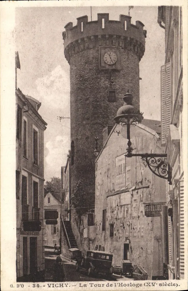 Vichy — La Torre del Reloj (siglo XV) — G. D'O, n°34 - Anverso