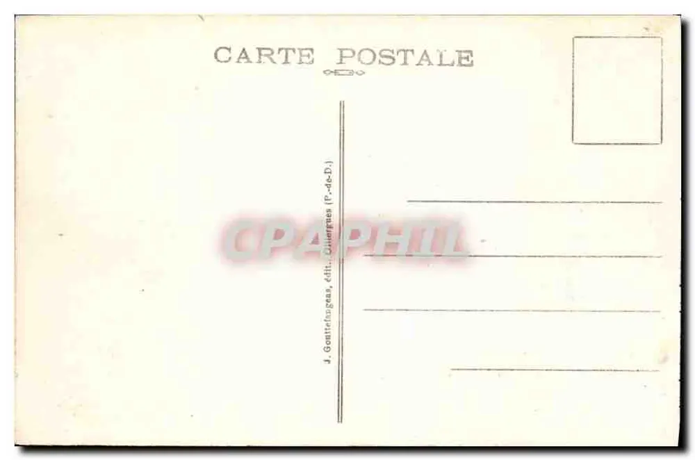 Vichy — La Torre del Reloj (siglo XV) — G. D'O, n°34 - Reverso