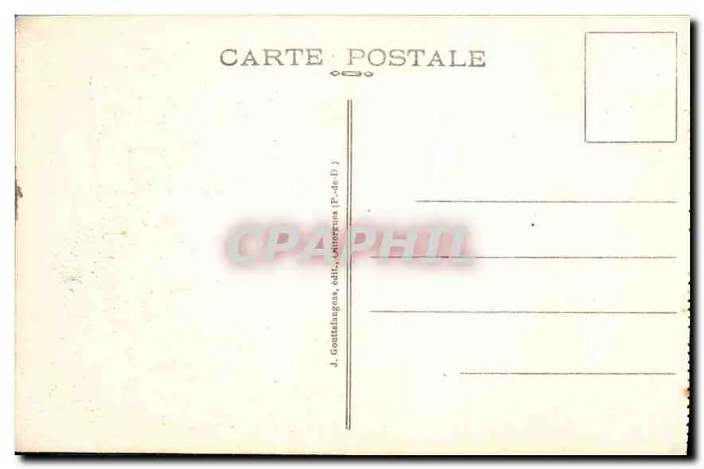 Vichy — Os Quais do Parque do Allier — J. Goutteingas, editor, Atréfuns (P.-de-D.) - Verso