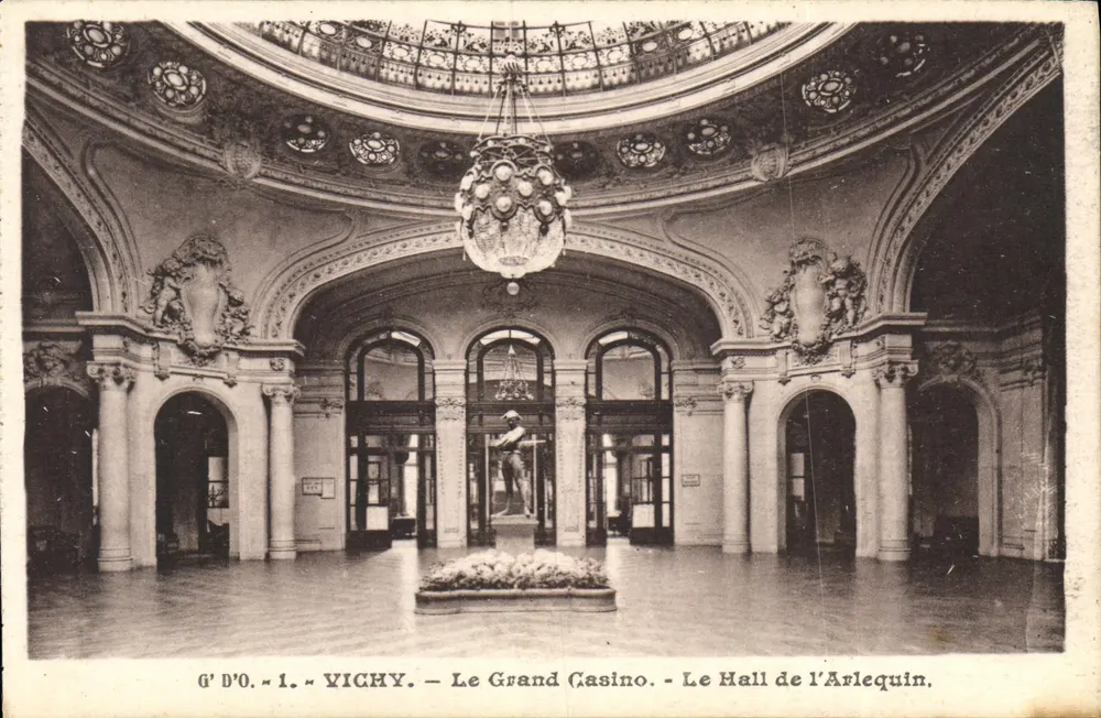 Vichy — Le Grand Casino — Le Hall de l'Arlequin — G. D'O. n°1 - Vorderseite