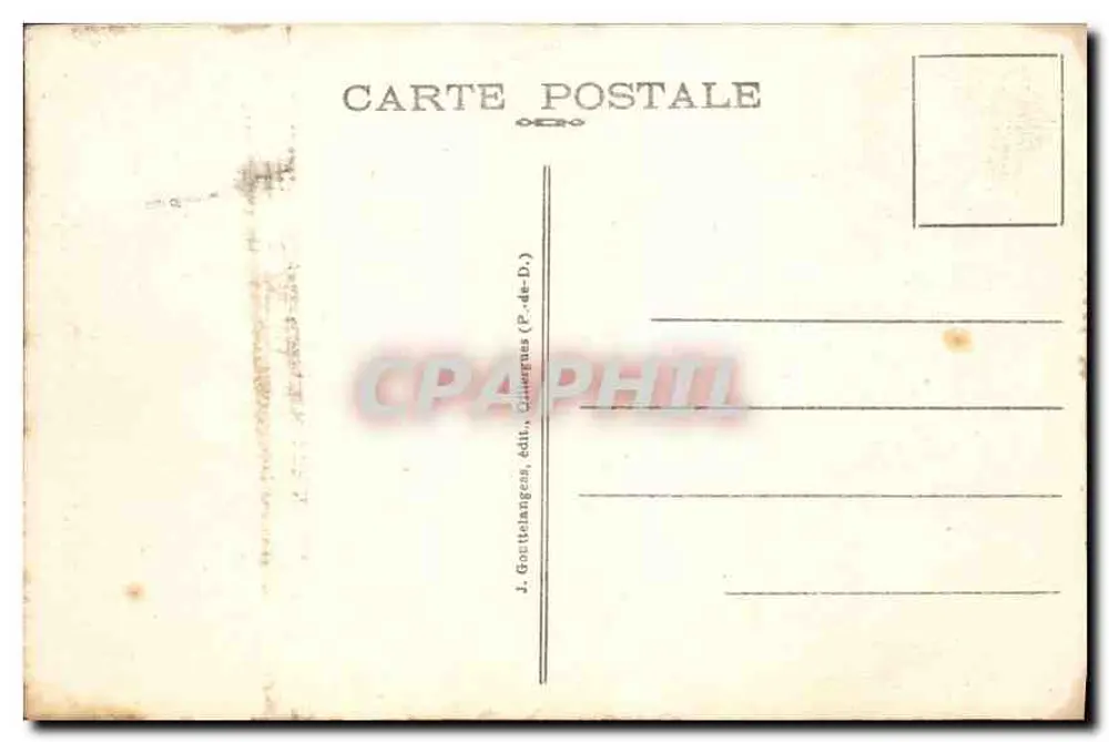 Vichy — Il Grand Casino — J. Gottelanges, edito da Châtres (P.-de-D.) - Verso