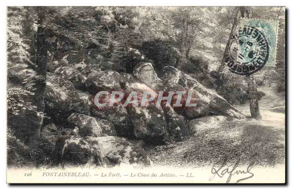 Fontainebleau — Die Forêt — Der Chaos des Artistes — LL. — N° 126 - Vorderseite